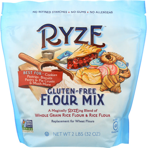 RYZE: FLOUR Gluten Free Flour Mix Blue Bag, 32 oz