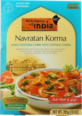 KITCHENS OF INDIA: Mixed Vegetable & Cottage Cheese Curry, 10 oz