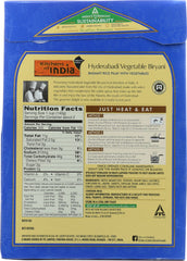 KITCHENS OF INDIA: Biryanis Hyderabadi Biryani Basmati Rice Pilaf With Vegetables, 8.8 oz