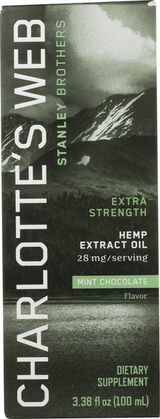 CHARLOTTES WEB: Oil Mint Choc Extra Strength, 3.38 oz