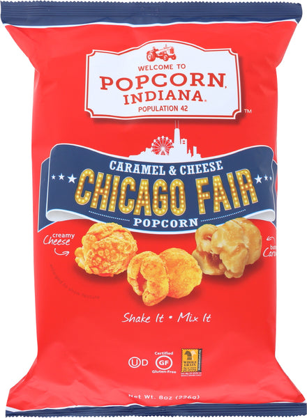 POPCORN INDIANA: Chicago Style Caramel & Cheese Popcorn, 8 oz