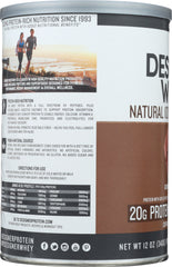 DESIGNER PROTEIN WHEY: Gourmet Chocolate Protein Powder, 12 oz