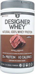 DESIGNER PROTEIN WHEY: 100% Premium Powder Gourmet Chocolate, 2 lb