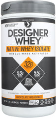 DESIGNER PROTEIN WHEY: Designer Whey Native Whey Chocolate Milkshake, 1.85 lb