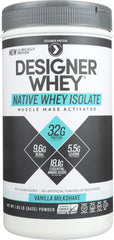 DESIGNER PROTEIN WHEY: Designer Whey Native Whey Vanilla Milk, 1.85 lb