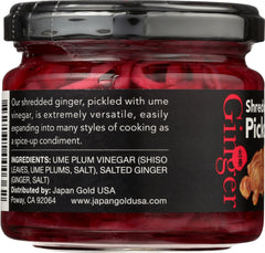 MUSO FROM JAPAN: Shredded Pickled Ginger, 4.9 oz