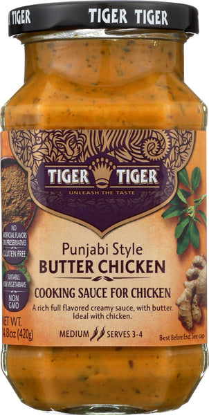 TIGER TIGER: Sauce Simmer Punjabi Butter Chicken, 14.8 oz