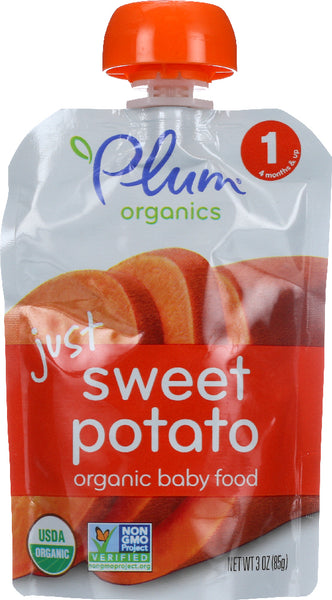 PLUM ORGANICS: Just Sweet Potato Baby Food, 3 oz