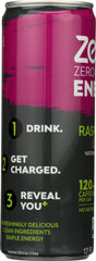 ZEVIA: Energy Raspberry Lime Zero Calorie, 12 oz