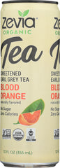 ZEVIA ORGANIC: Sweetened Earl Grey Tea Blood Orange, 12 fo