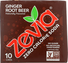 ZEVIA: Soda Ginger Root Beer 10 pk, 120 oz