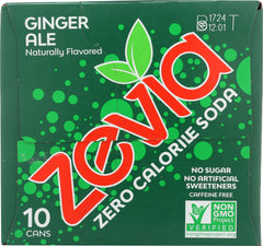 ZEVIA: Soda Ginger Ale 10 pk, 120 oz