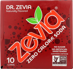 ZEVIA: Dr. Zevia Zero Calorie Soda 10 Pack, 120 fl oz