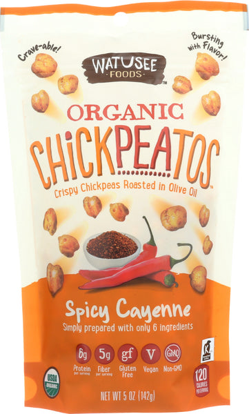 WATUSEE FOODS: Organic Chickpeas Spicy Cayenne, 5 oz