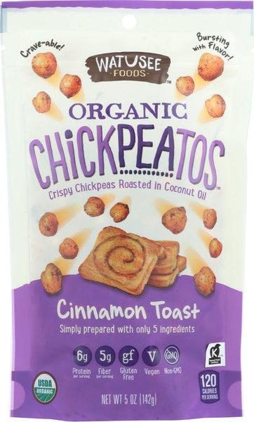 WATUSEE FOODS: Organic Chickpeatos Cinnamon Toast, 5 oz