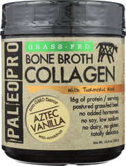 PALEO: Grass Fed Bone Broth Collagen Aztec Vanilla, 12.6 oz