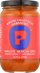 PAPALOTE SALSA: Salsa Roasted Tomato Habanero, 15.75 oz