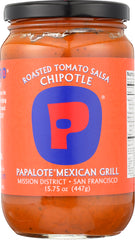 PAPALOTE SALSA: Salsa Roasted Tomato Chipotel, 15.75 oz