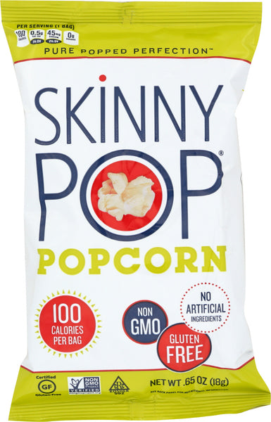 SKINNY POP: Popcorn RTE Natural 100 Calories B, .65 oz