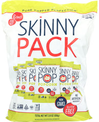 SKINNY POP: All Natural Popcorn 6 count, 3.9 oz