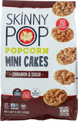 SKINNY POP: Popcorn Mini Cake Cinnamon & Sugar, 5 oz