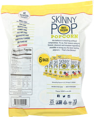 SKINNY POP: White Cheddar Popcorn 6 Count, 3.9 oz