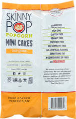 SKINNY POP: Popcorn Mini Cake Sharp Cheddar, 5 oz