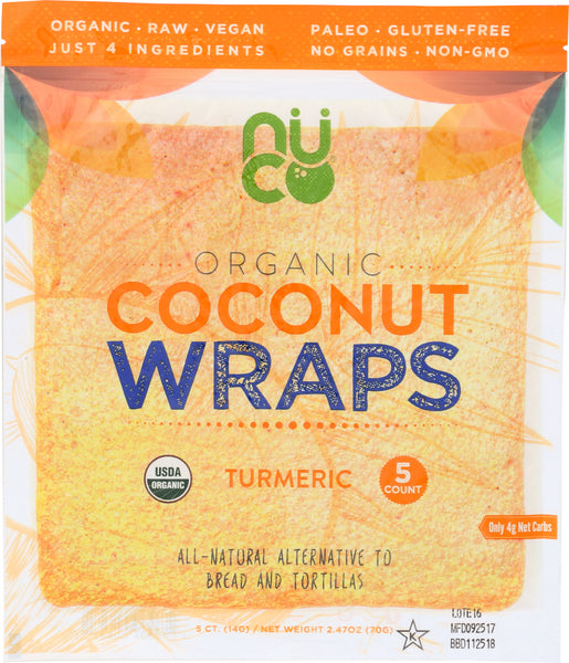 NUCO: WRAP CCNUT TURMERIC ORG (2.470 OZ)