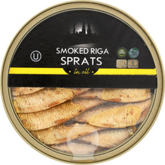 GRILLED CATCH: Sprats Smoked Riga Oil, 5.6 oz