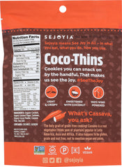 SEJOYIA: Cookie Coco-Thins Chocolate, 3.5 oz