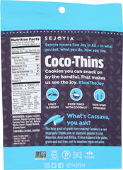 SEJOYIA: Coco-Thins Cashew Cookies, 3.5 oz