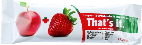 THATS IT: FRUIT BAR APPLE STRWBRRY (1.200 OZ)