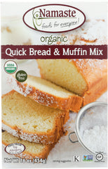 NAMASTE FOODS: Organic Quick Bread & Muffin Mix, 16 oz
