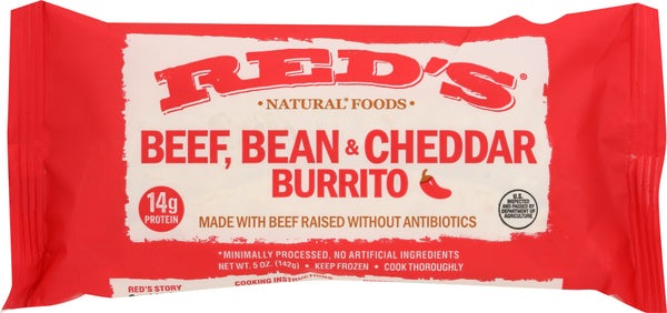 REDS: Chipotle Beef & Bean Burrito, 5 oz