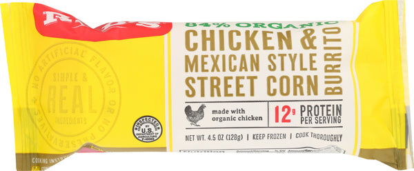 REDS: Chicken Mexican Corn Burrito, 4.5 oz