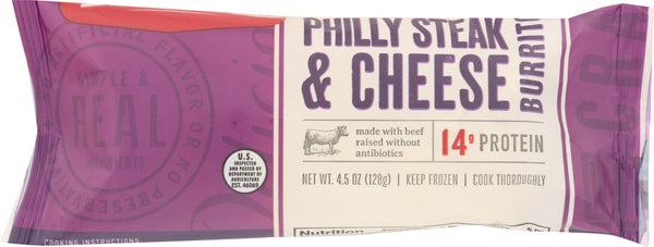 REDS: Burrito Philly Steak Cheese, 4.5 oz