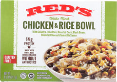 REDS: Gluten Free Chicken Burrito Bowl, 8 oz