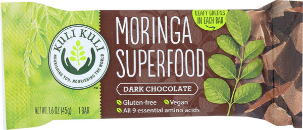 KULI KULI MO: Moringa Superfood Bar Dark Chocolate 1.6 Oz