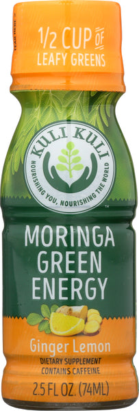 KULI KULI MO: Moringa Green Energy Shot Ginger Lemon 2.5 Oz