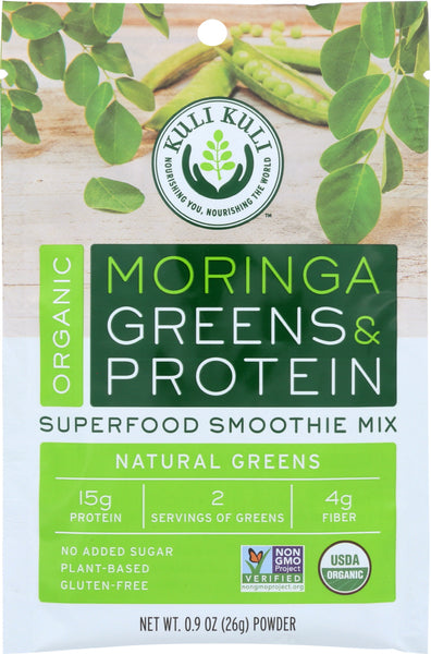 KULI KULI MO: Moringa Greens And Protein Natural Greens 26 Grams