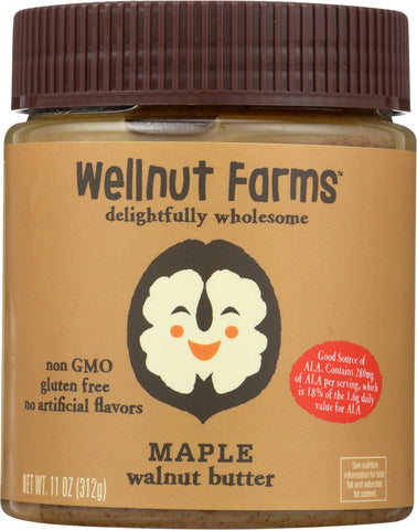 WELLNUT FARMS: Walnut Butter Maple, 11 oz