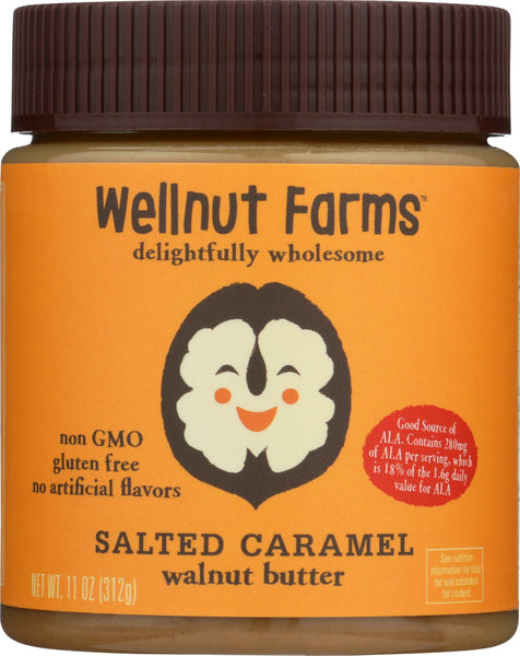 WELLNUT FARMS: Walnut Butter Salted Caramel, 11 oz