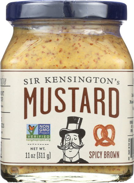 SIR KENSINGTON'S: Mustard Spicy Brown, 11 oz