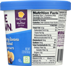LOVE GROWN FOODS: Hot Oats Blueberry Banana Walnut, 2.22 oz