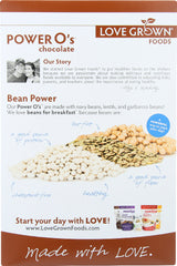 LOVE GROWN: Foods Power O's Cereal Chocolate, 10 oz