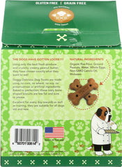 DOGGY DELIRIOUS: Natural Dog Treats Grain Free Peanut Butter Bones, 16 oz