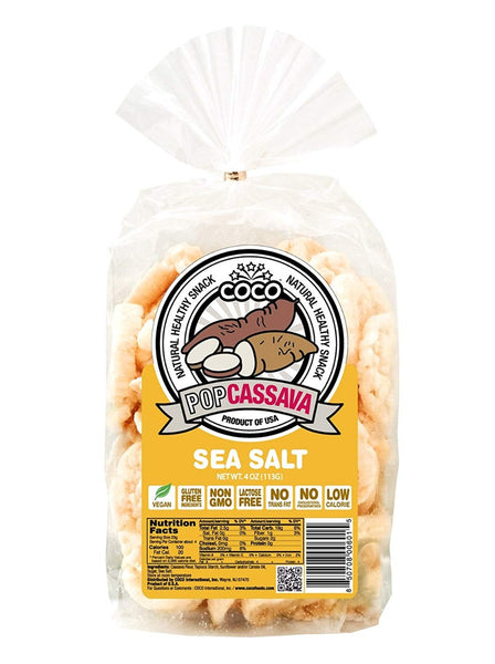 COCO LITE: Pop Cassava Sea Salt, 4 oz