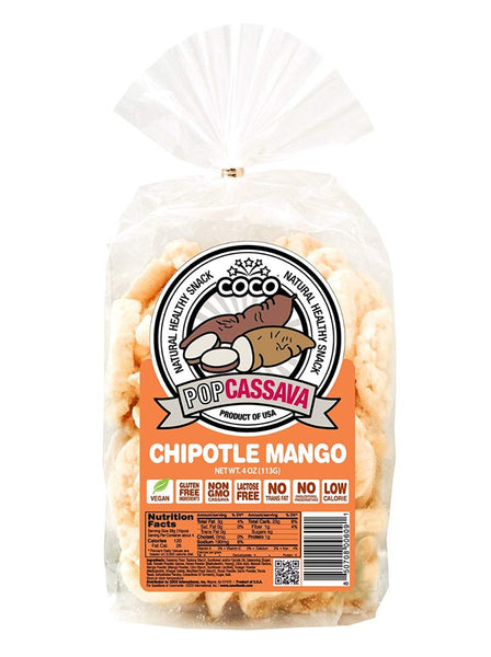 COCO LITE: Pop Cassava Chipotle Mango, 4 oz