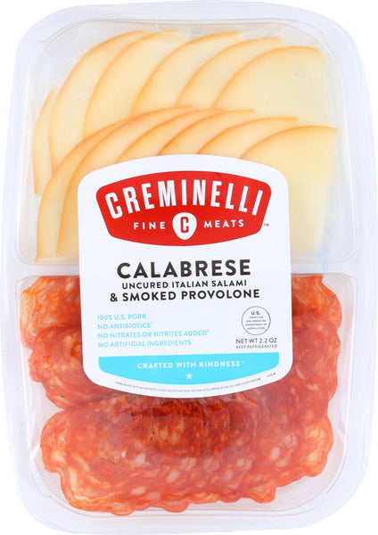 CREMINELLI FINE MEATS: Snack Calabrese Provolone, 2.2 oz