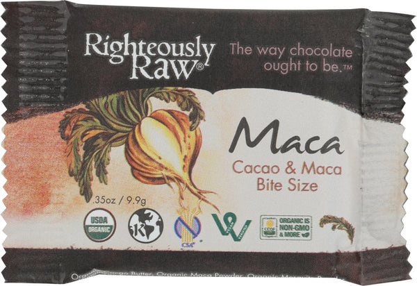 RIGHTEOUSLY RAW: Cacao & Maca Superfood Bite, 0.35 oz